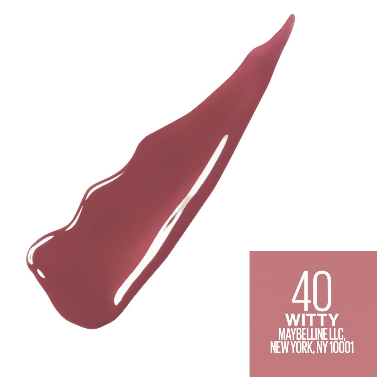 Maybelline New York - Rouge à Lèvres Liquide - SuperStay Vinyl Ink - Teinte : Witty (40) - Maybelline | BeautyForYou.ma