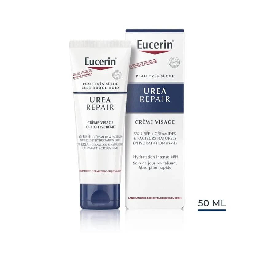EUCERIN UreaRepair Crème Visage 5% d'Urée - 63326B