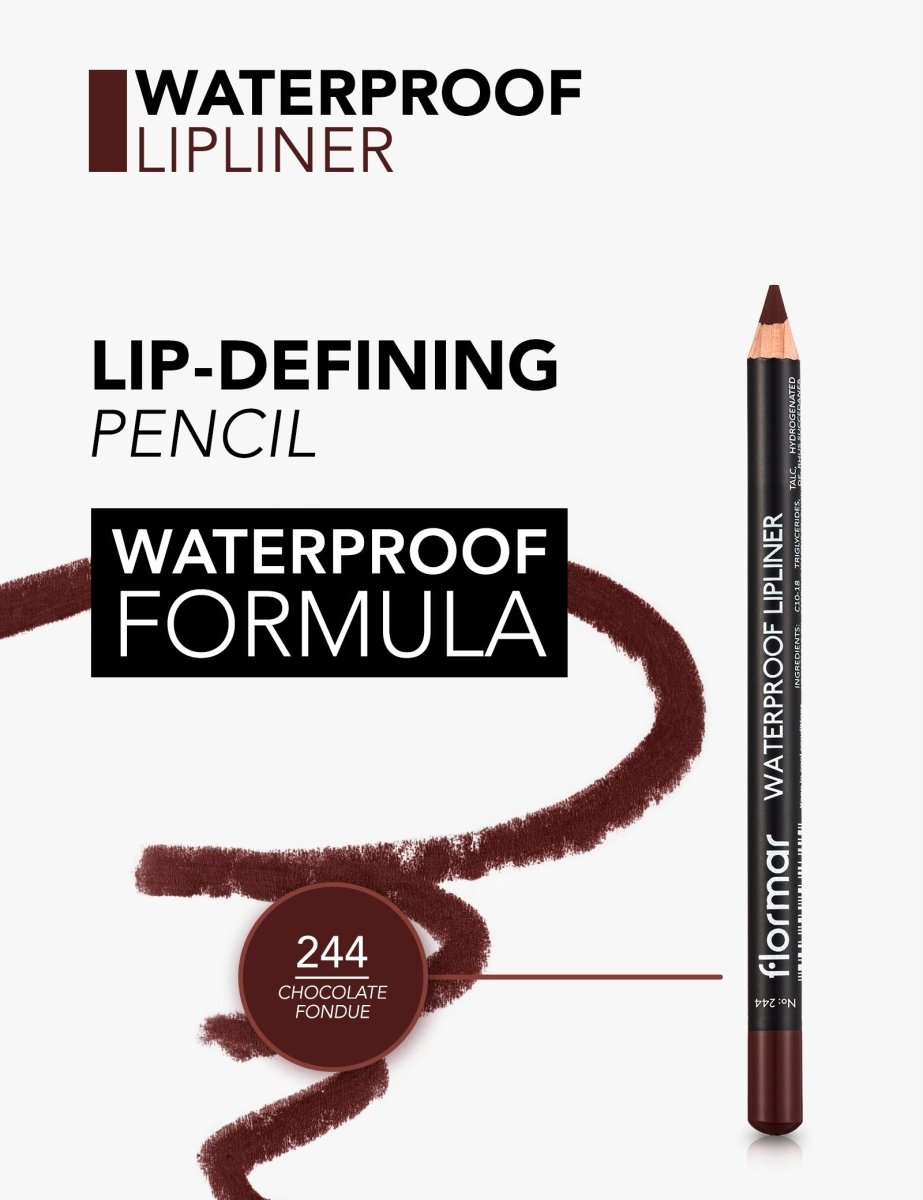 WATERPROOF LIPLINER CHOCOLATE FONDUE 244 - Flormar | BeautyForYou.ma