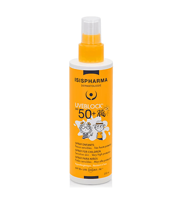 ISIS PHARMA UVEBLOCK SPRAY KIDS 50+ 200ML - ISISPHARMA | BeautyForYou.ma