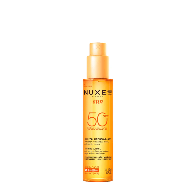 Nuxe SUN - Huile bronzante SPF50 visage & corps 150ml - Nuxe | BeautyForYou.ma