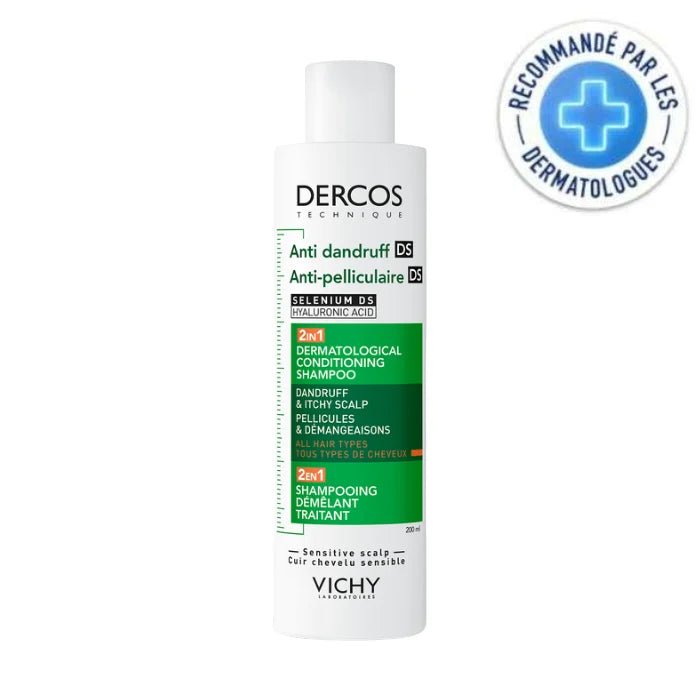 VICHY DERCOS SHAMPOOING 2EN1 ANTI - PELLICULAIRE DS ET DÉMÊLANT - Vichy Dercos | BeautyForYou.ma