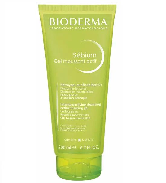 BIODERMA Sébium Gel Moussant Actif 200ml - Bioderma | BeautyForYou.ma