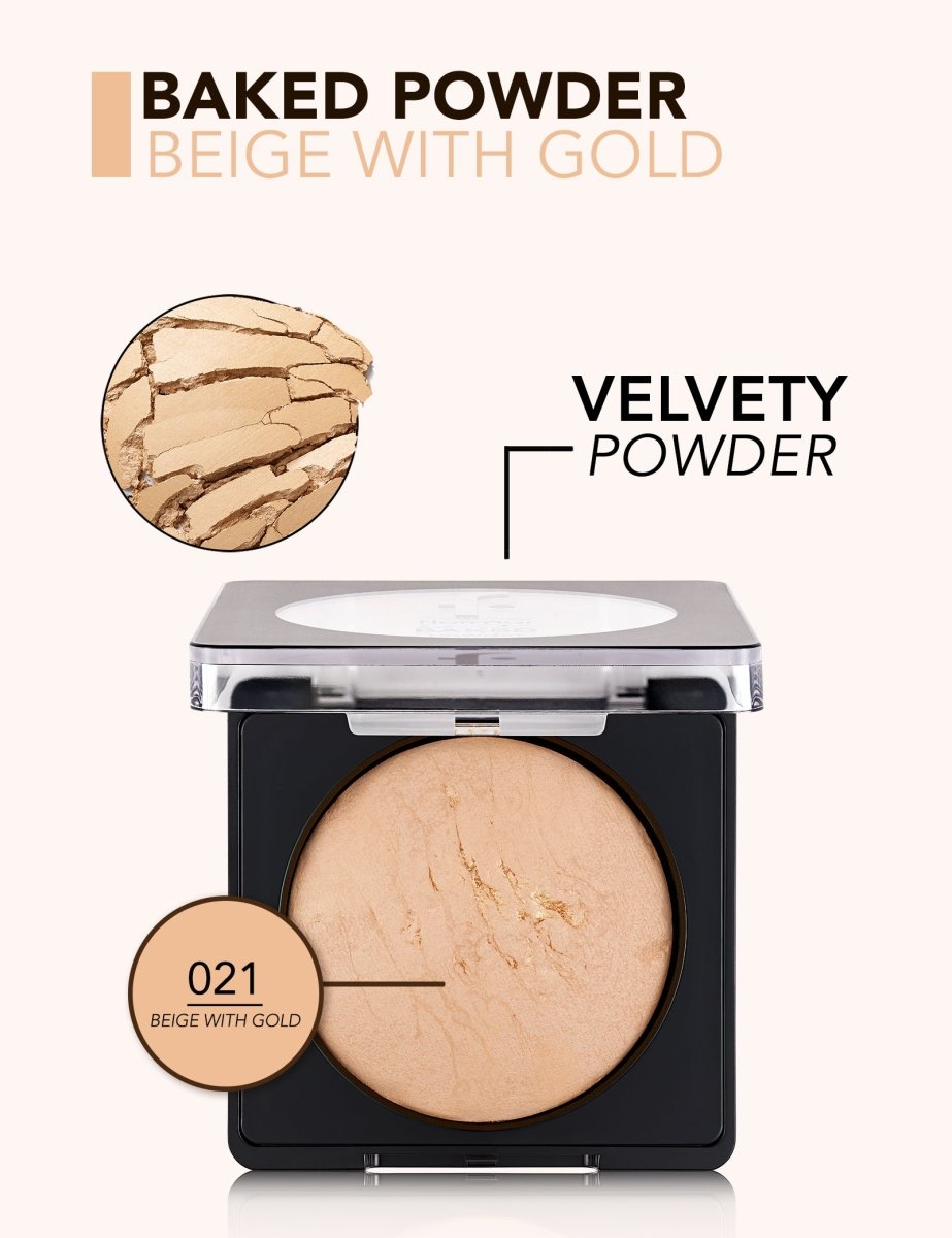 BAKED POWDER BPW NP - 021 BEIGE WITH GOLD - 8682536053532