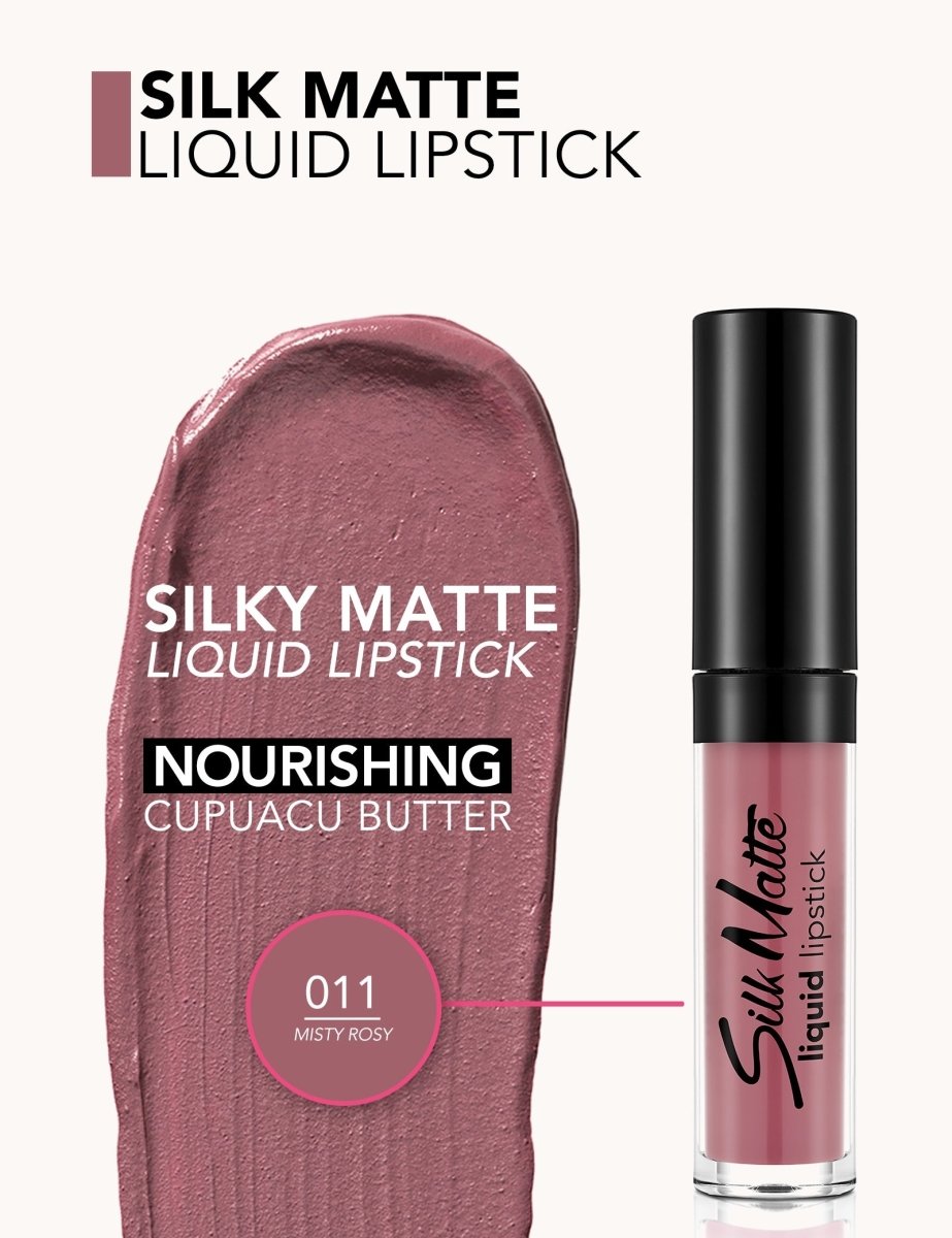 SILK MATTE LIQUID LIPSTICK - MISTY ROSY 011 - Flormar | BeautyForYou.ma