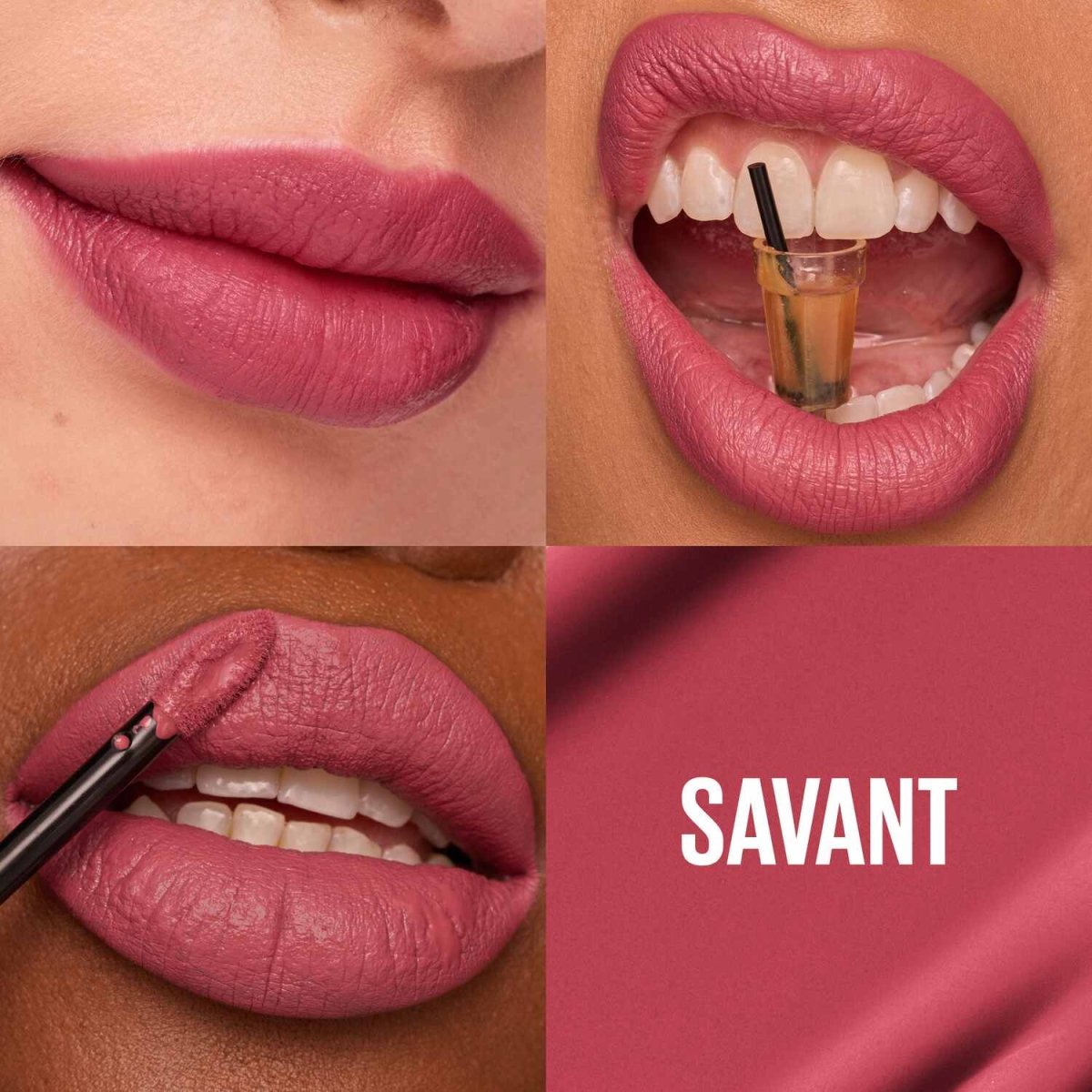 Maybelline New York Rouge à Lèvres Mat Liquide Longue Tenue Superstay Matte Ink Teinte : SAVANT (155), 5 ml - 3600531579067