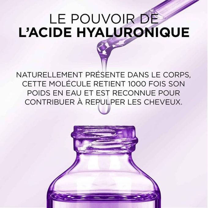 L'Oréal Paris - Shampooing Ré - Hydratant pour Cheveux Déshydratés et Fatigués - Hydratation 72H - Brillance - À l'Acide Hyaluronique - Elseve Hyaluron Repulp - 200 ml - 3610340655227