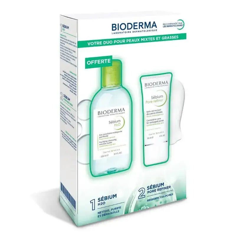 COFFRET SEBIUM PORE REFINER + SEBIUM H2O 250 ML OFFERT - COFF03