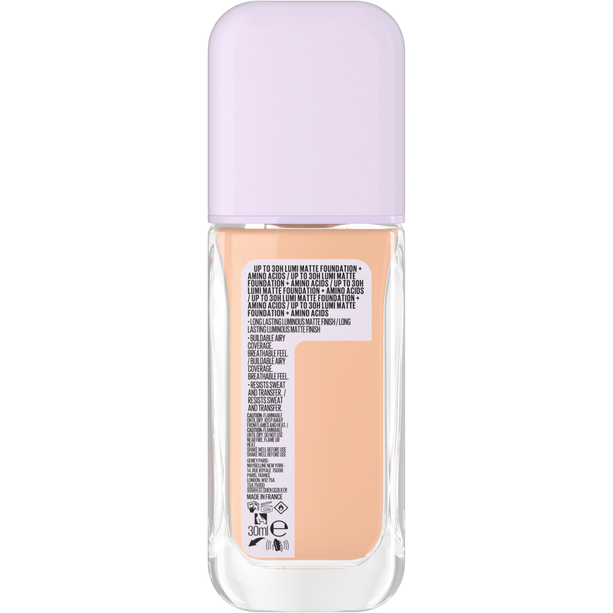 Maybelline New York - Fond de Teint Liquide Longue Tenue - Superstay 30H Lumi - Matte - Teinte : 108 - 35ml - Maybelline | BeautyForYou.ma