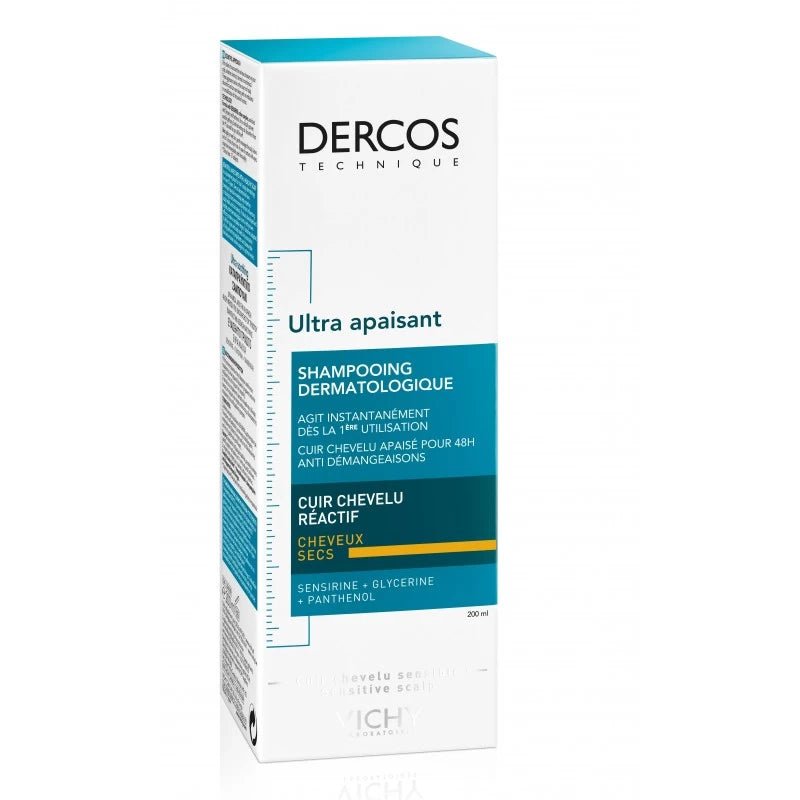 Vichy Dercos technique ultra apaisant cheveux secs 200ml - Vichy Dercos | BeautyForYou.ma