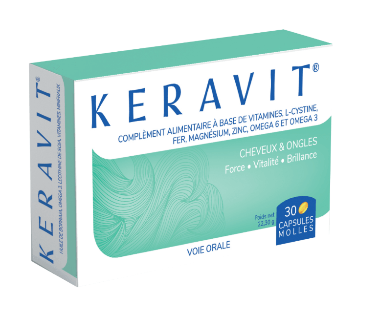 KERAVIT - CHEVEUX ET ONGLES 30 CAPSULES - Keravit | BeautyForYou.ma