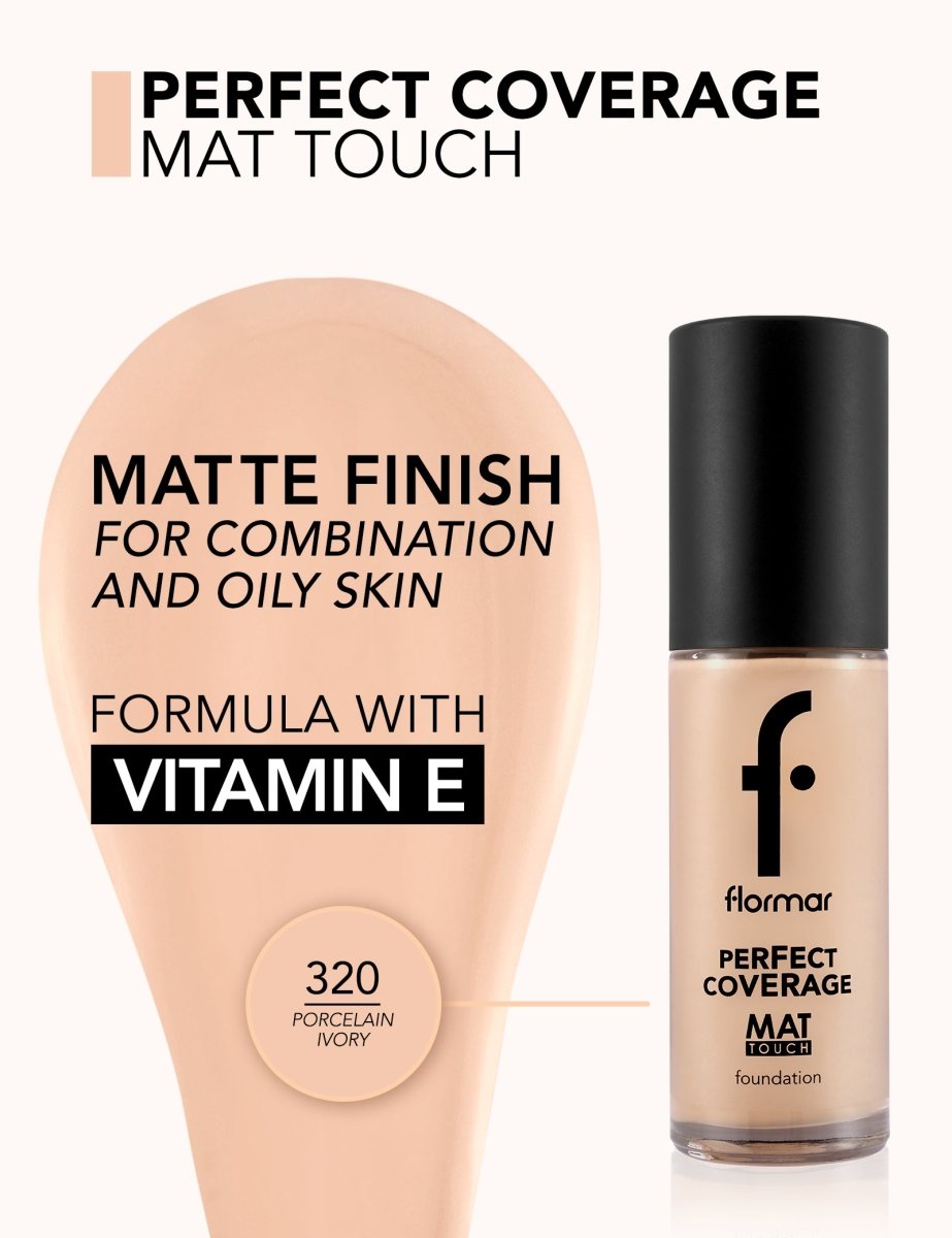 PF COV MAT TCH FDT - 320 PRCLN IVORY NP - Flormar | BeautyForYou.ma