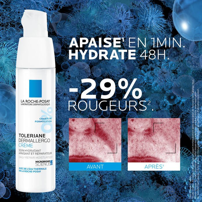 La Roche - Posay Toleriane Dermallergo Crème Hydratante Peau Sensible et Allergique 40 ML - La Roche - Posay | BeautyForYou.ma