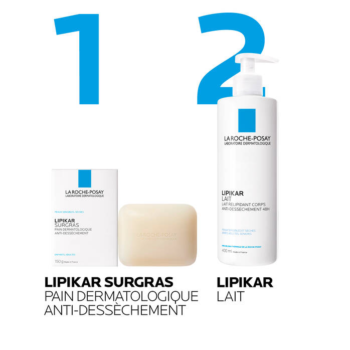 Lipikar Surgras Pain dermatologique anti - dessèchement - La Roche - Posay | BeautyForYou.ma