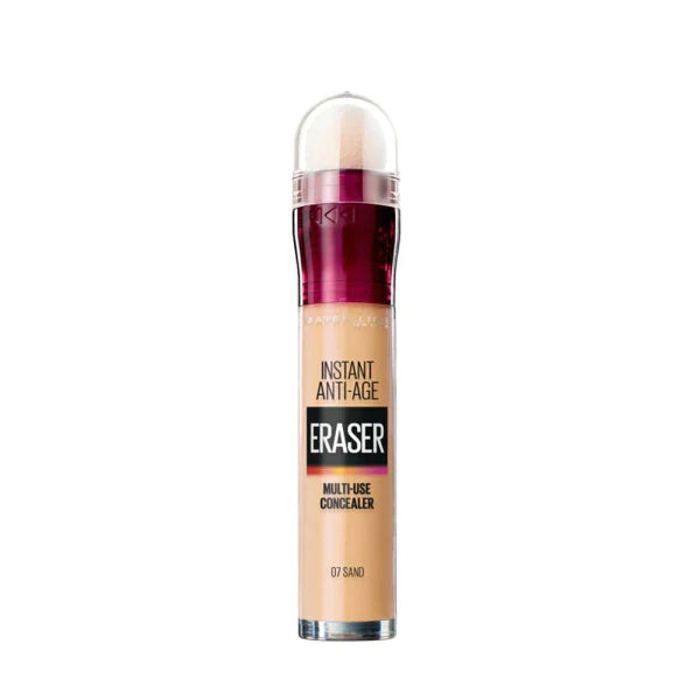 Maybelline Concealer Instant Anti Age Eraser Eye Concealer, Dark Circles and Blemish Concealer, Ultra Blendable Vegan Formula 07 Sand - 3600531465247