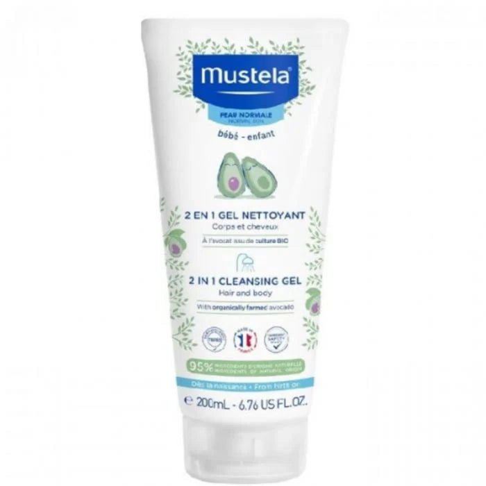 MUSTELA GEL NETTOYANT 2 EN 1 200ML CHEVEUX ET CORPS - Beauty For You | BeautyForYou.ma
