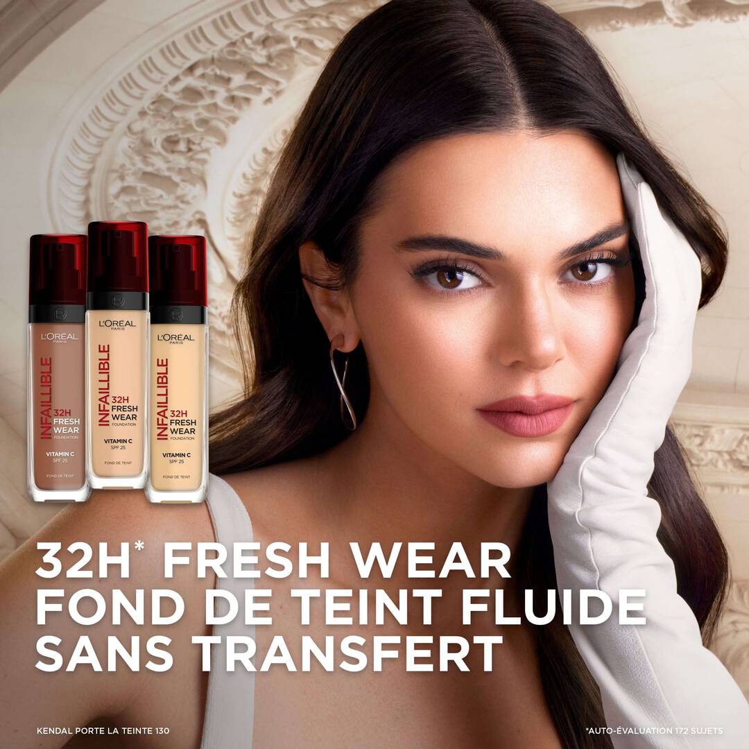 L'Oréal Paris - Fond de Teint Fluide Infaillible 32h Fresh Wear - Tous Types de Peau - Teinte : 220 Sable/Sand - 3600523614479