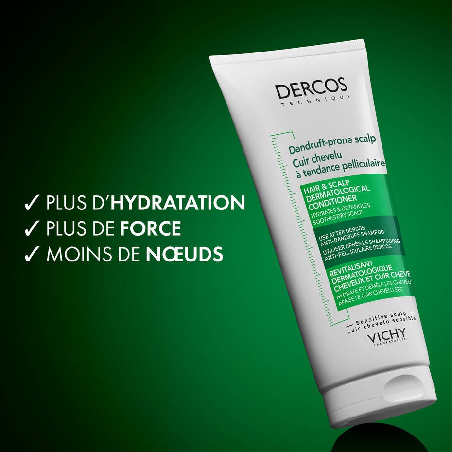 VICHY DERCOS ANTI PELLICULAIRE APRES SHAMPOING TRAITANT 200 ML - Vichy Dercos | BeautyForYou.ma