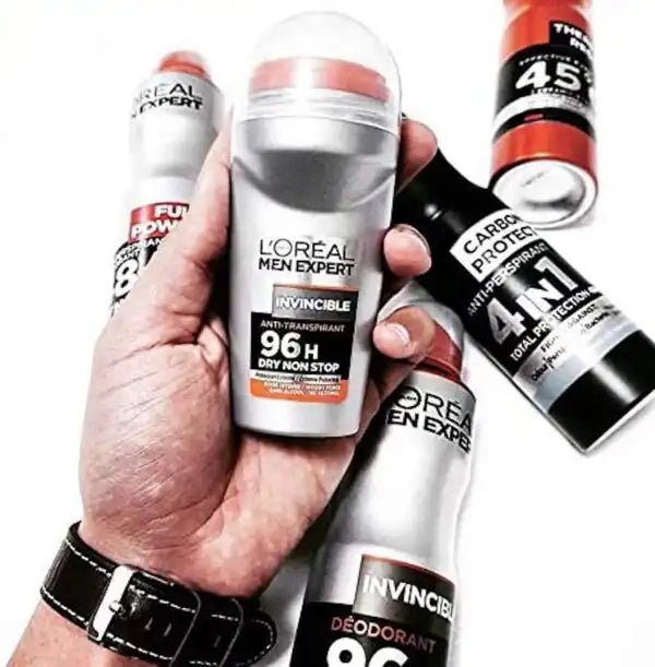 Déodorant bille - L'Oréal Men Expert - Invincible 96h - 50 ml - Sans alcool - 3600521977712