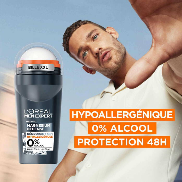 L'Oréal Paris Men Expert Magnesium Defense Déodorant Bille 48h 50ml - 3600524027094
