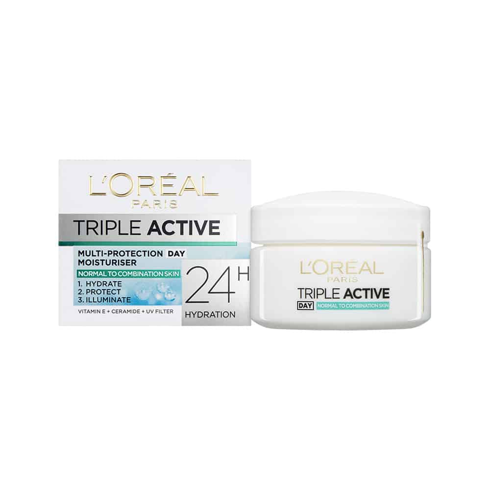 L’Oréal Skin Expert – Crème de jour hydratante Triple Active peaux normales à mixtes – 50ml - 3600521719695