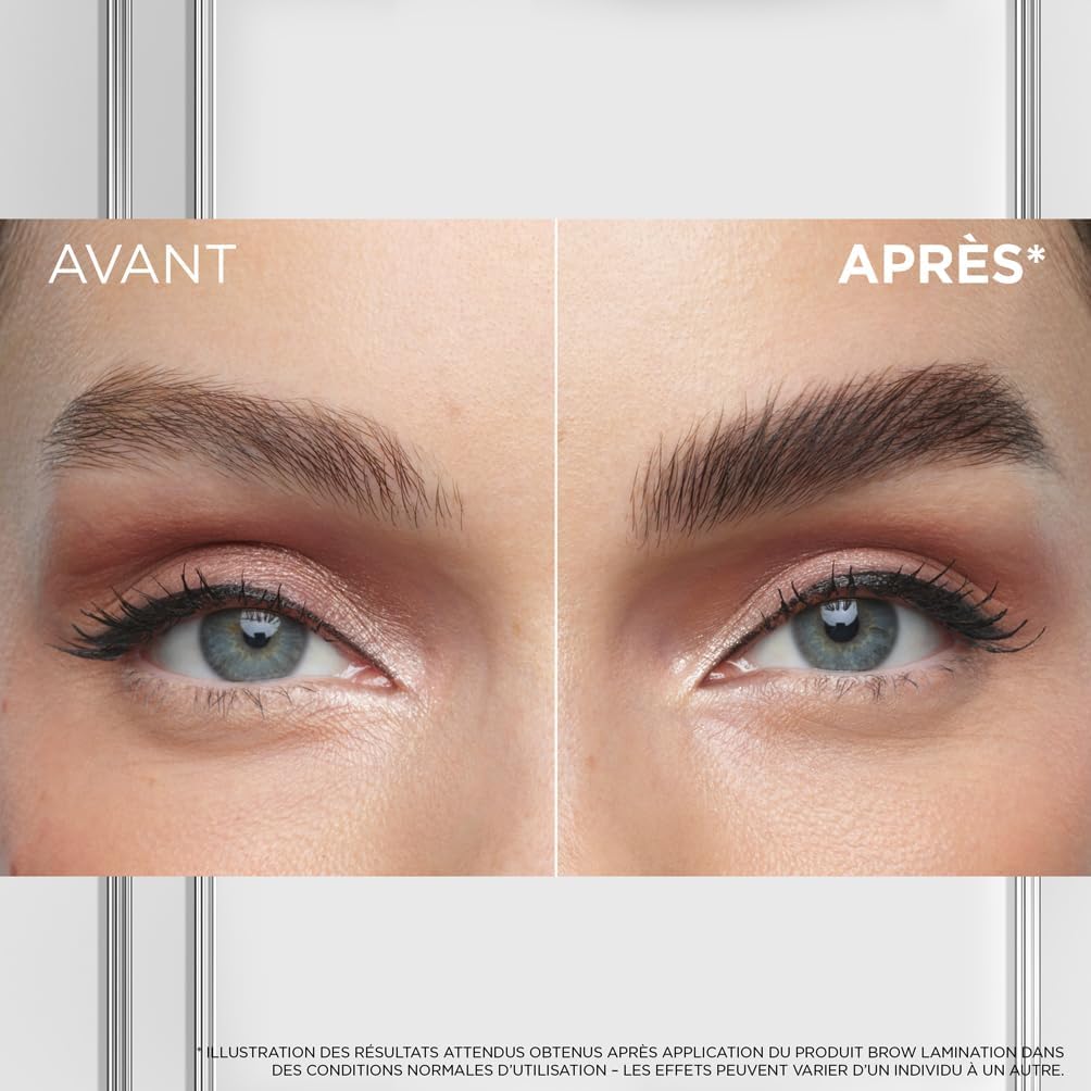 L'Oréal Paris - Brow Lamination - Mascara Fixateur Sourcils - Tenue 24h - Teinte : Transparent - Infaillible - Contenance : 30 g - 3600524136987