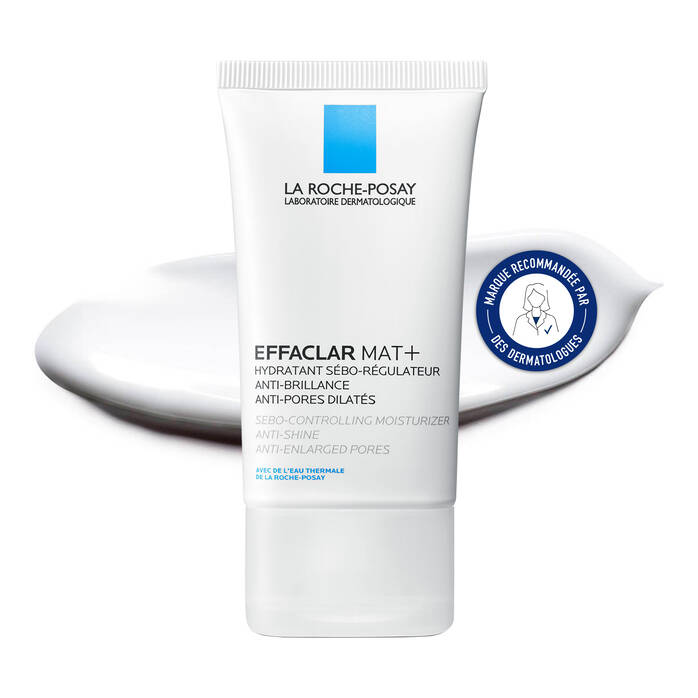 Effaclar Mat+ Crème visage hydratante anti brillance anti pores dilatés peaux mixtes à grasses - La Roche - Posay | BeautyForYou.ma