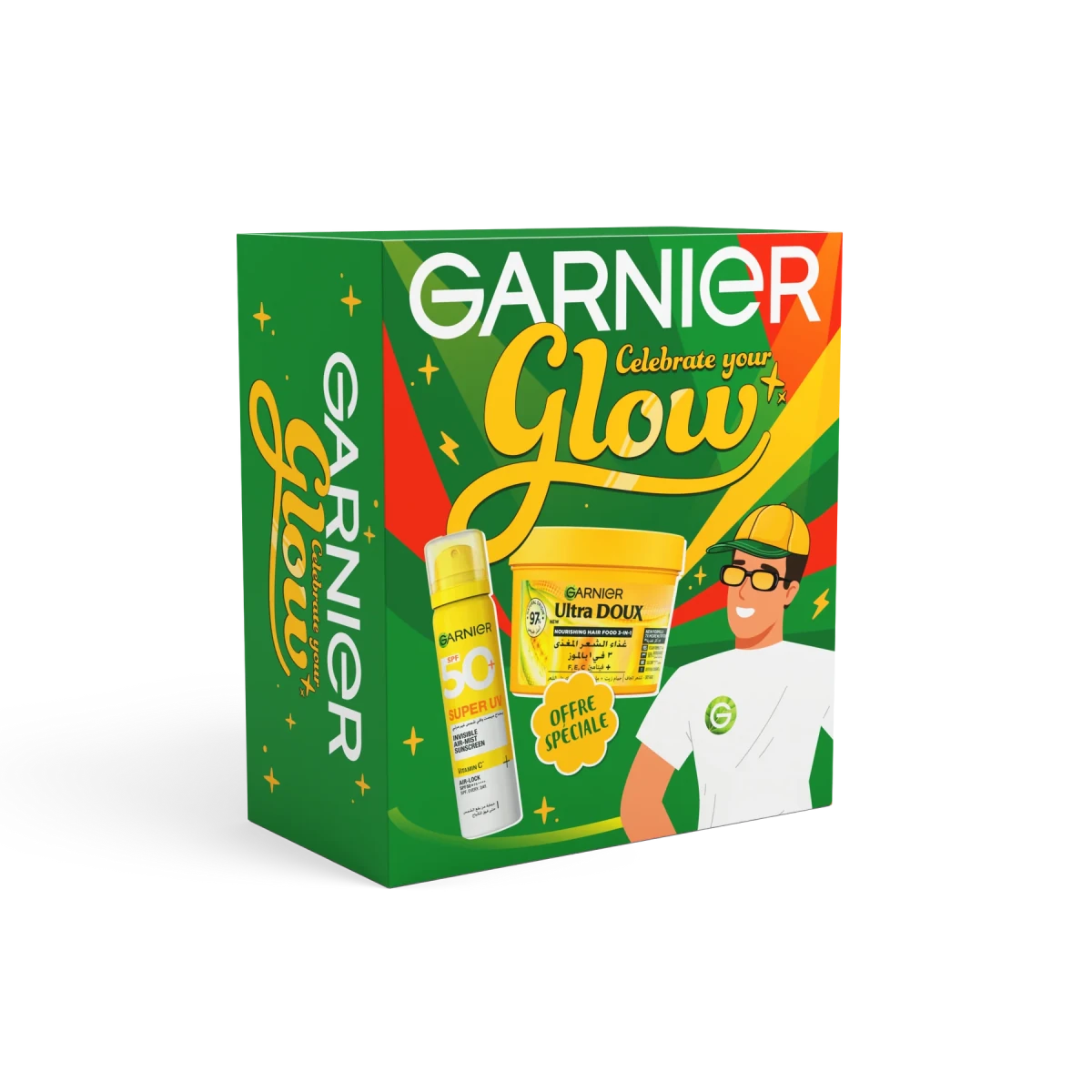 Pack Garnier : Hair Food Banane + Super UV mist - 6111041191580