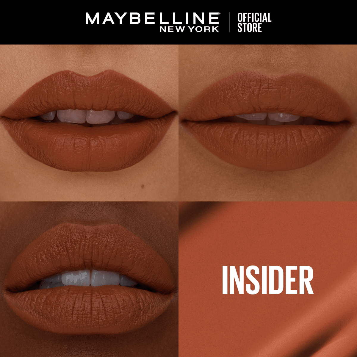 Maybelline New York Rouge à Lèvres Mat Liquide Longue Tenue Superstay Matte Ink Teinte : INSIDER NU (500), 5 ml - 3600531703028