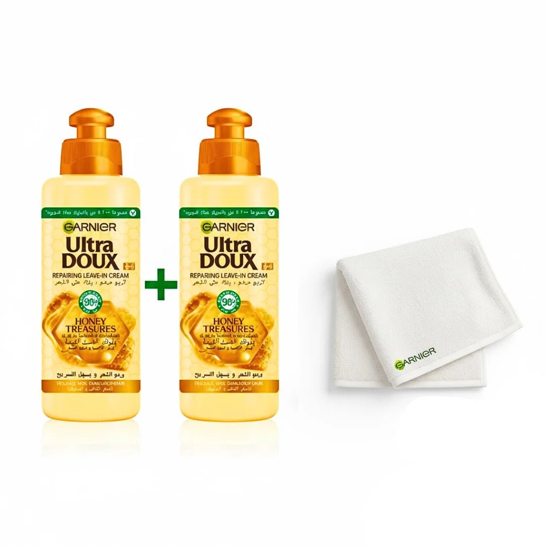 Routine Capillaire : Lot 2 Soin sans rinçage Honey = serviette - Garnier | BeautyForYou.ma