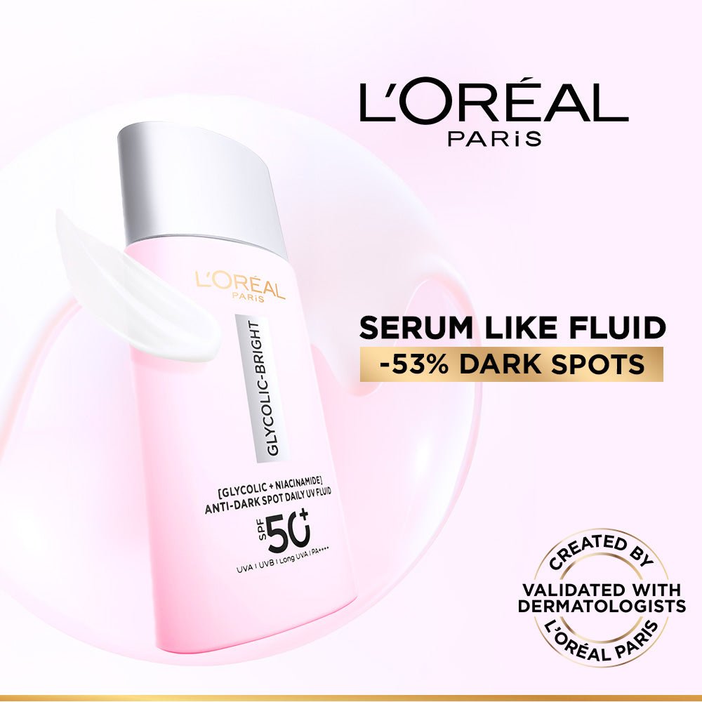 L’Oréal Paris Glycolic Bright Fluide UV Anti - Taches SPF 50+ – 50ml - 8994993026876