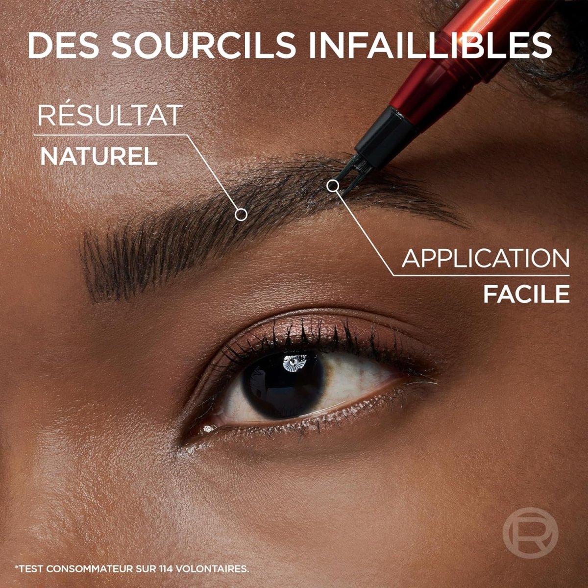 L'Oréal Paris - Feutre à Sourcils - Tenue Jusqu'à 2 Jours - Fini Naturel - Waterproof - Infaillible Faux Brow - Teinte : DARK BLONDE - L'Oréal Paris | BeautyForYou.ma