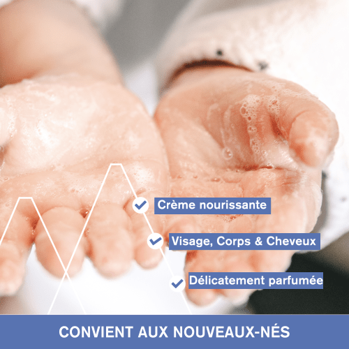 Crème moussante pour le bain du bébé – sans savon 1L - Uriage | BeautyForYou.ma