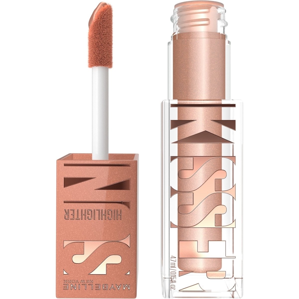 Maybelline New York - Blush Liquide Illuminateur Multi - Usage - Fard à Joues, Highlighter - Bonne Mine - Teinte : N°20 Kiss Of Shimmer - 4,7 ml - 3600531697402