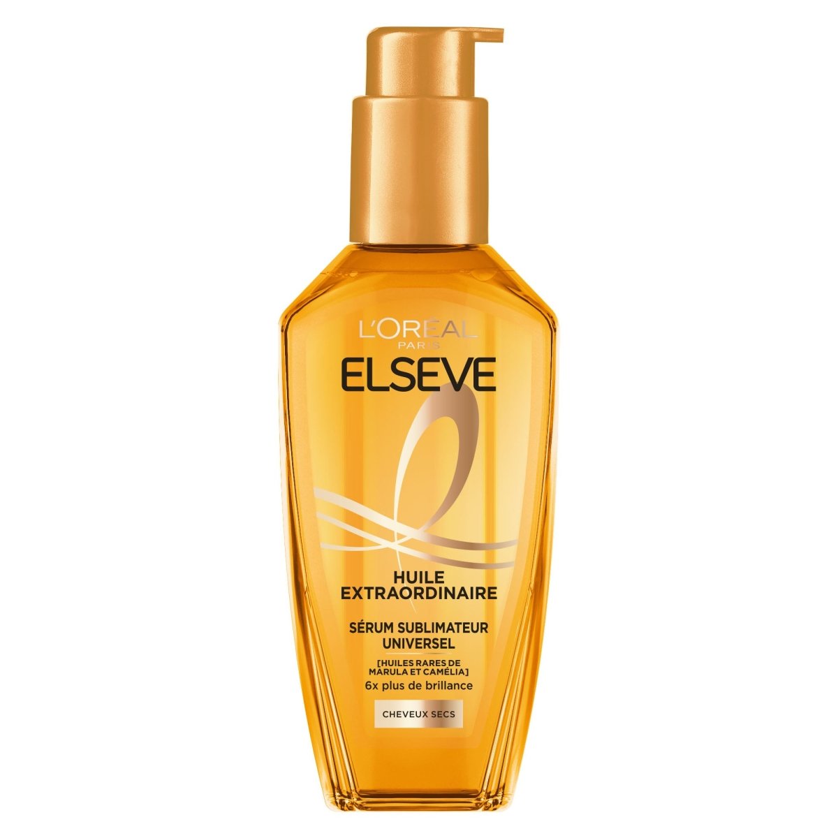 L'Oréal Paris - Elseve Huile Extraordinaire - Soin Sublimateur Universel Nourrissant Multi - Usages - Sans Rinçage - Enrichi en Huiles Rares de Marula & Camélia - Tous Types de Cheveux Secs - 100 ml - 3600522215370