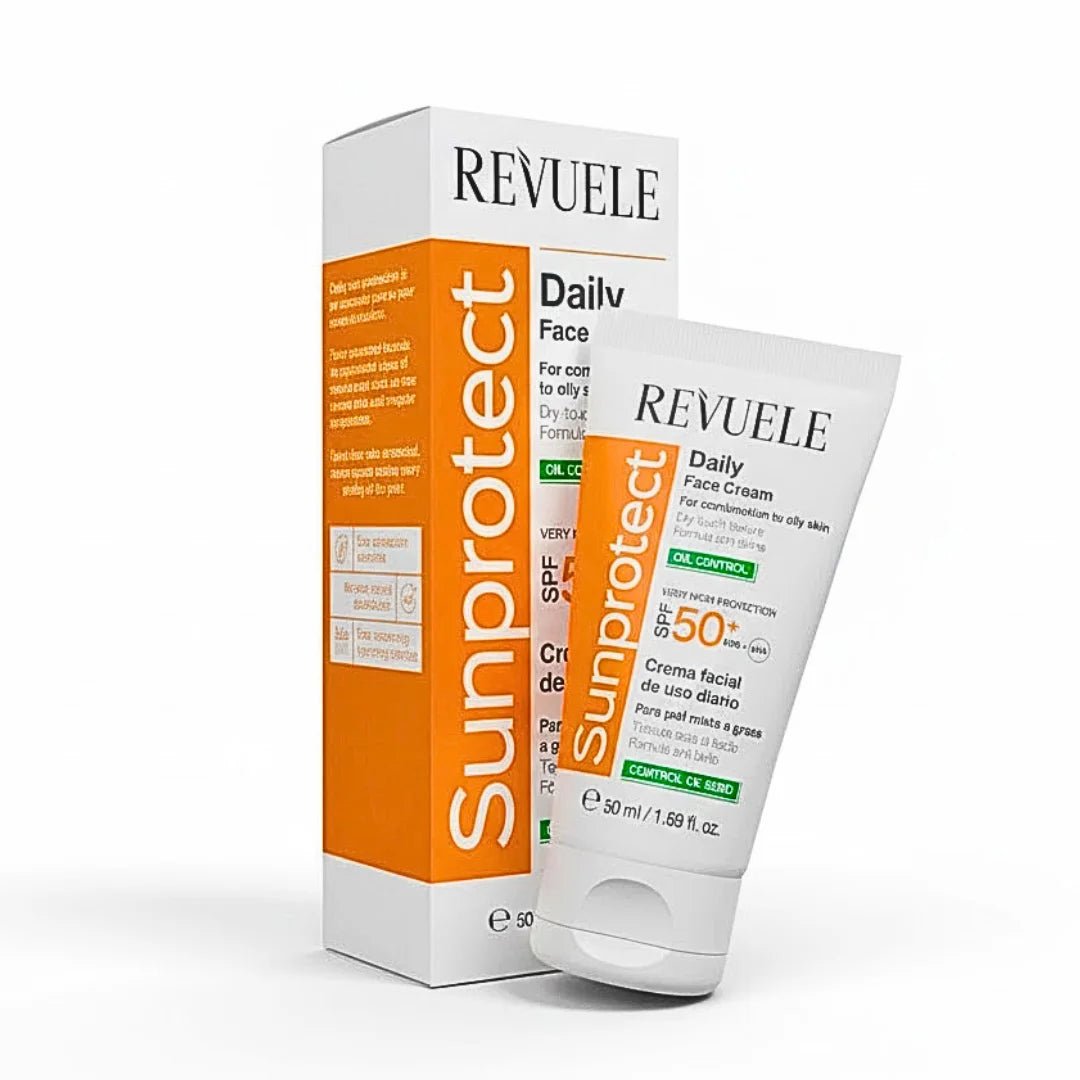 REVUELE SUNPROTECT DAILY FACE CREAM – OIL CONTROL, SPF 50+, - Revuele | BeautyForYou.ma