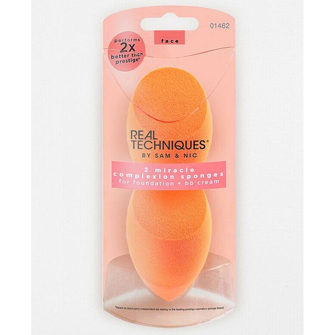 Real Techniques 2 MIRACLE COMPLEXION SPONGES - Real Techniques | BeautyForYou.ma