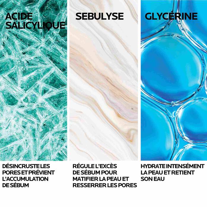 Effaclar Mat+ Crème visage hydratante anti brillance anti pores dilatés peaux mixtes à grasses - La Roche - Posay | BeautyForYou.ma