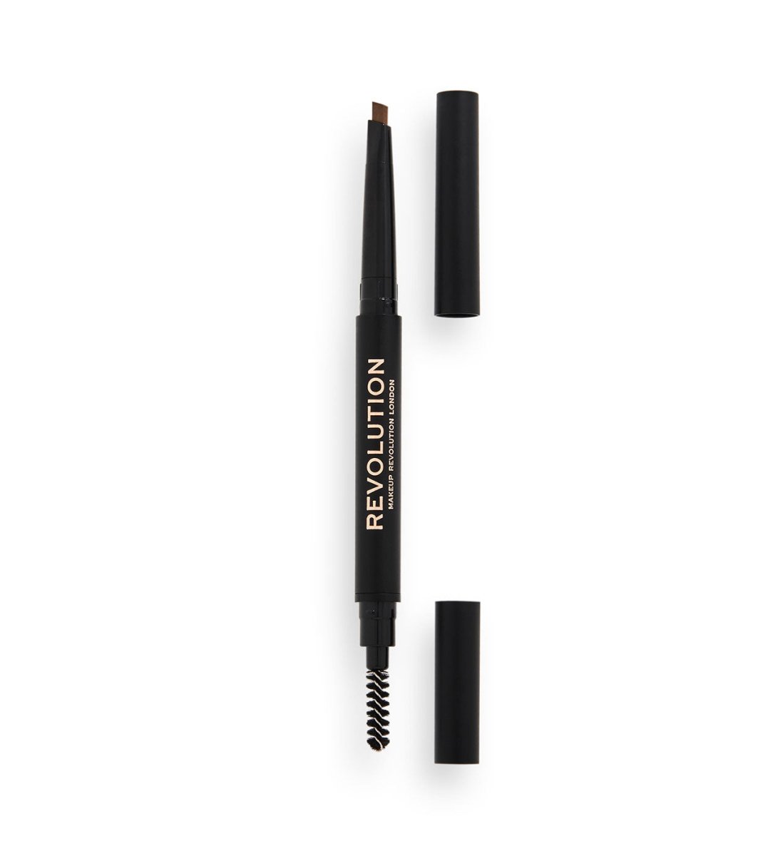 Revolution Duo Brow Definer Pencil Dark Brown - 5057566708326