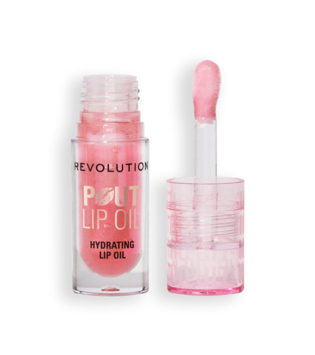 Revolution Pout Lip Oil Glam Pink Shimmer - Revolution | BeautyForYou.ma