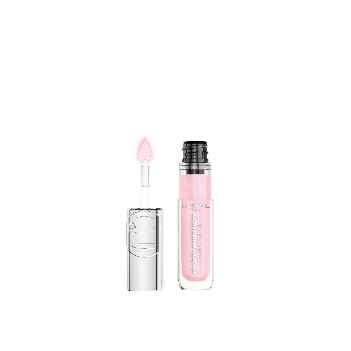 L'Oréal Paris - Gloss Hyaluron Lip Oil - Lèvres Hydratées et Repulpées Instantanément - Enrichi en Acide Hyaluronique - Plump Ambition - Teinte : Cristal Clear - 3600524172718