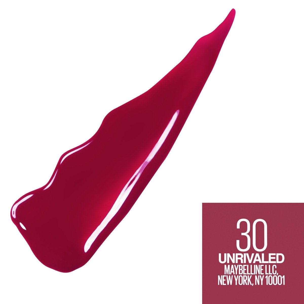 Maybelline New York - Rouge à Lèvres Liquide - SuperStay Vinyl Ink - Teinte : Unrivaled (30) - 30150652