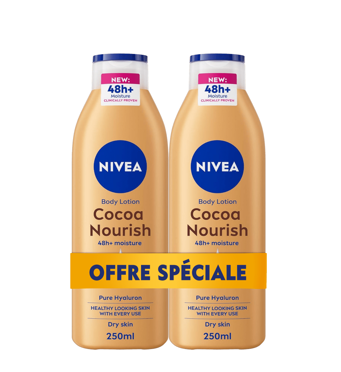 Pack duo Lait Beurre de Cacao - 2x250ml - Nivea | BeautyForYou.ma