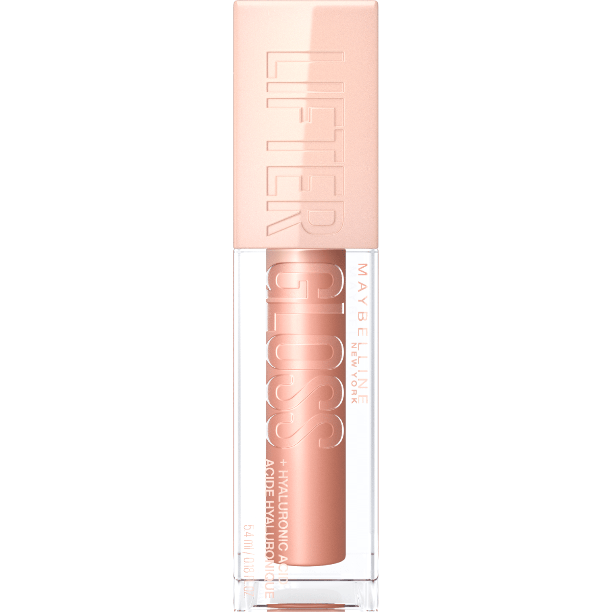 Maybelline Lifter Gloss, brillant à lèvres à l'acide hyaluronique, effet repulpant et hydratant, STONE (008), 5, 4 ml - 3600531609719