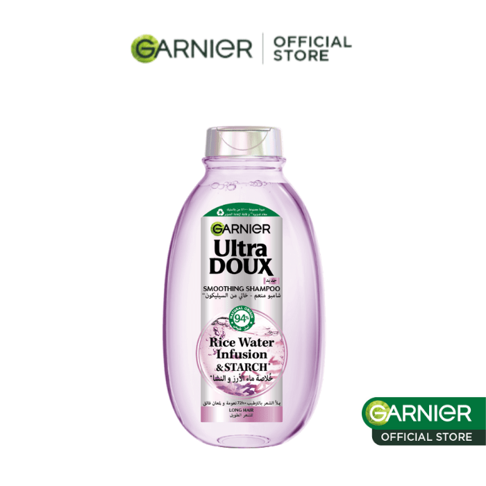 Garnier ultra doux rice water shampooing infusion d’eau de riz & amidon 400ml - 3610340670909