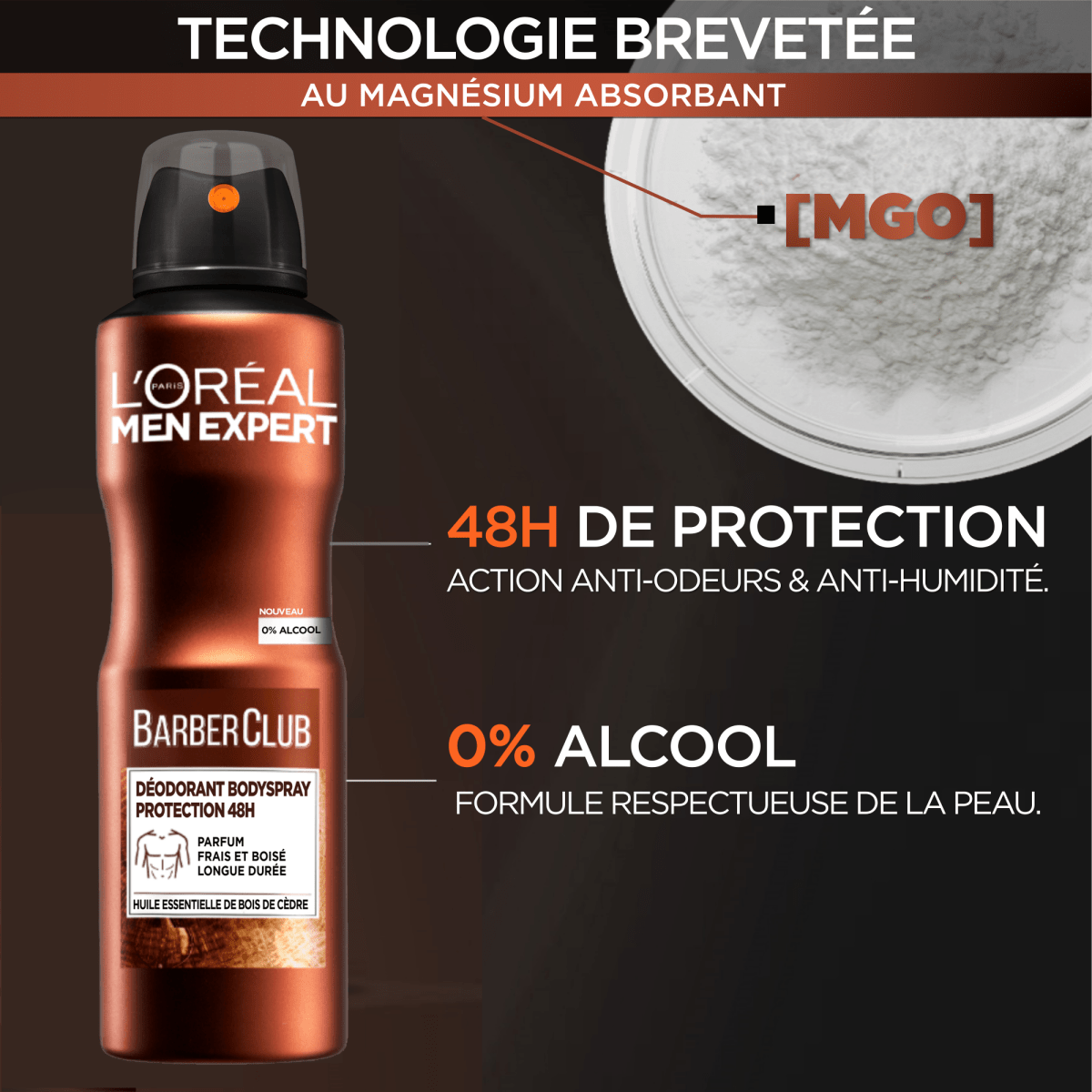 ATOMISEUR MAGNESUIM BARBER CLUB 150ML - 3600524076665