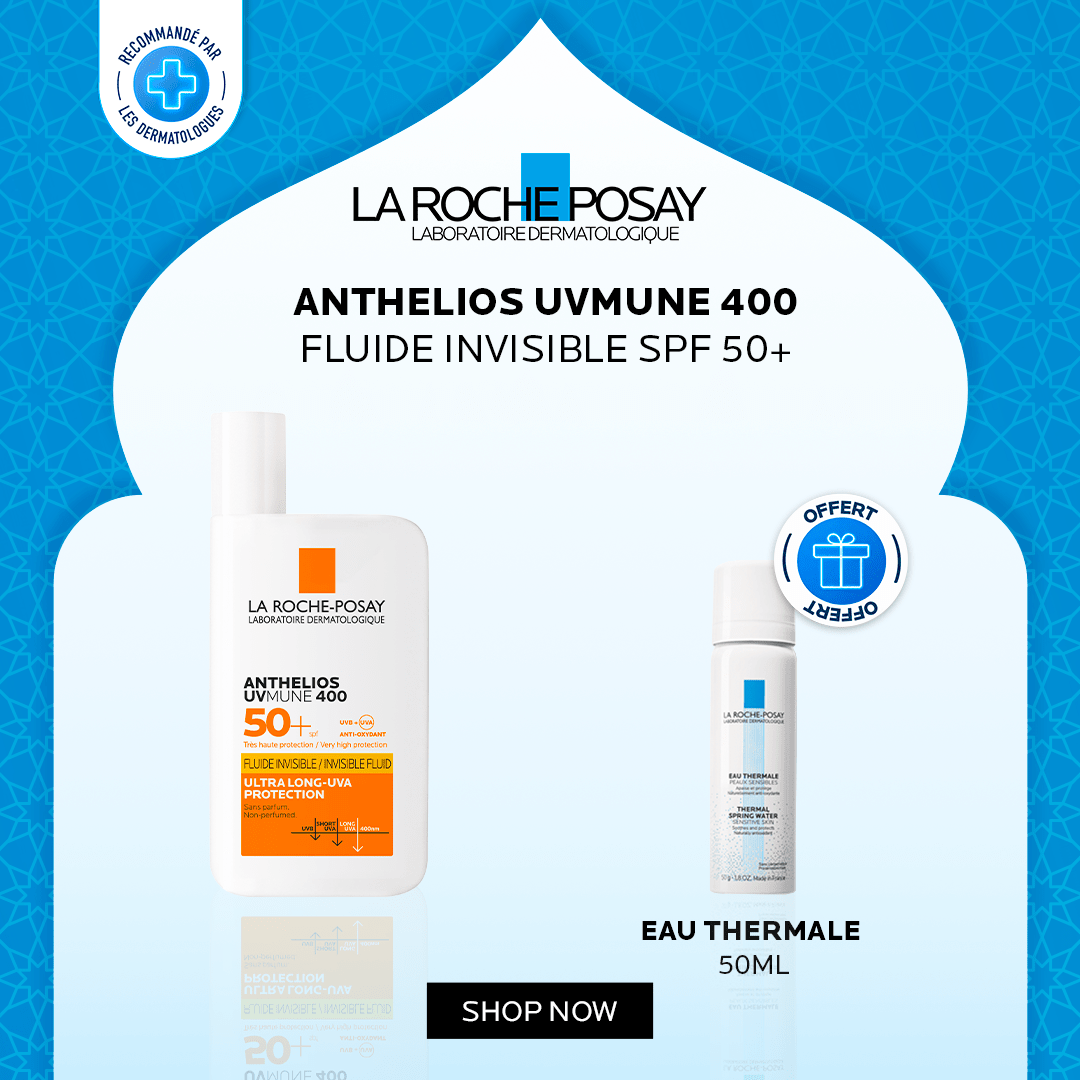 La Roche - Posay Anthelios UVMUNE 400 Fluide Invisible SPF 50+ + Eau Thermale 50ML Offert - La Roche - Posay | BeautyForYou.ma