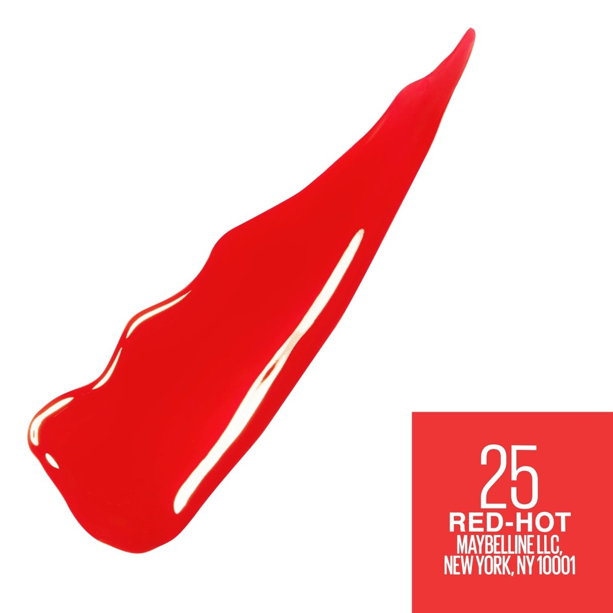 Maybelline New York - Rouge à Lèvres Liquide - SuperStay Vinyl Ink - Teinte : Red Hot (25) - 30148093