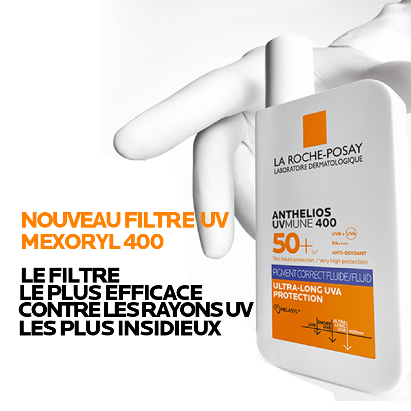 Anthelios UVMUNE 400 Fluide anti - taches SPF 50+ - La Roche - Posay | BeautyForYou.ma