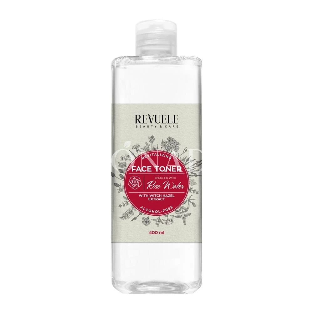 REVUELE FACE TONER WITH WITCH HAZEL AND ROSE WATER 400ML - 5060565102965